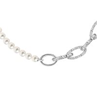 Necklace Rebecca Woman Diva Pearls in Alluminium Perla BDAKBB04 - BDAKBB04